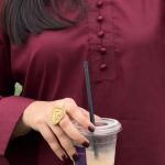 Cotton Lawn-Maroon Classic Coord Set.