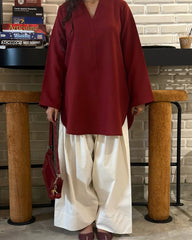Dynamic Cherry Furshi Co_ord